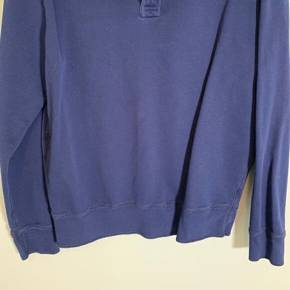 TNH Threads & Heirs blue collared quarter button pullover lightweight sweater - Picture 6 of 11